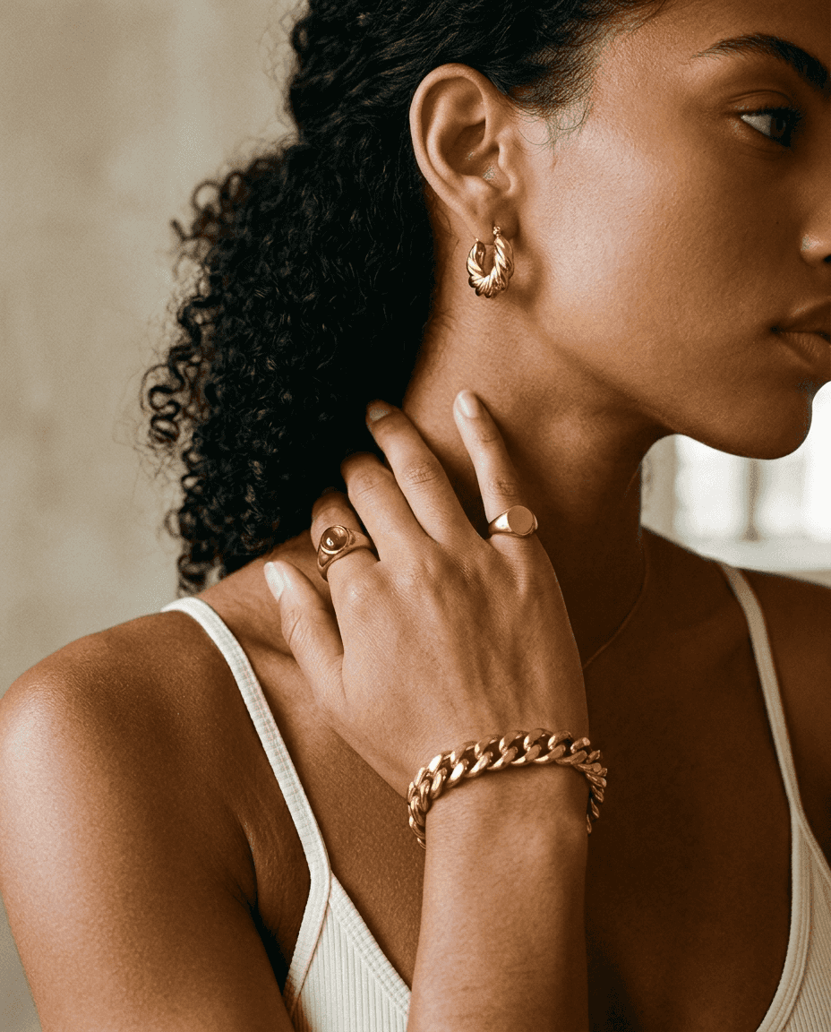 Minimalist Geometric Textured Hoop Earrings