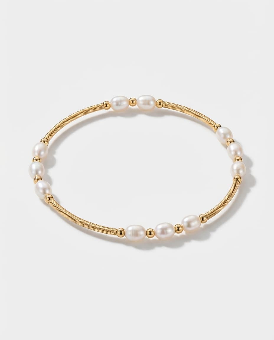 Delicate Handmade Freshwater Pearl Bracelet - Image 1
