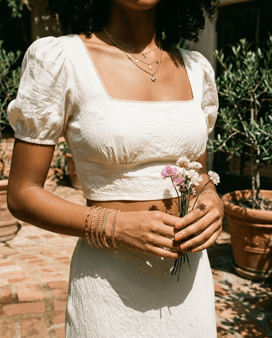 Layered Cuban And Paperclip Chain Bracelet Set - Image 2