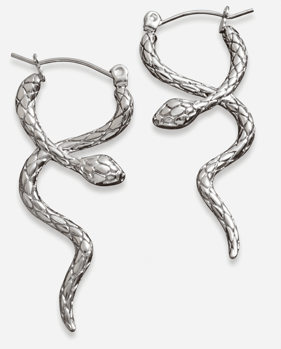 Vintage Wrap Around Serpent Earrings - Image 3