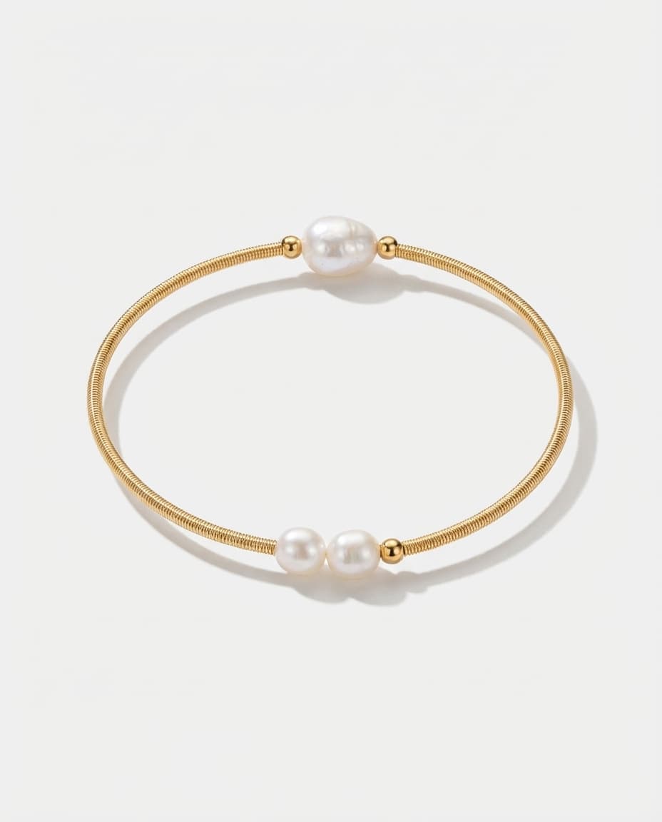 Delicate Handmade Freshwater Pearl Bracelet - Image 4
