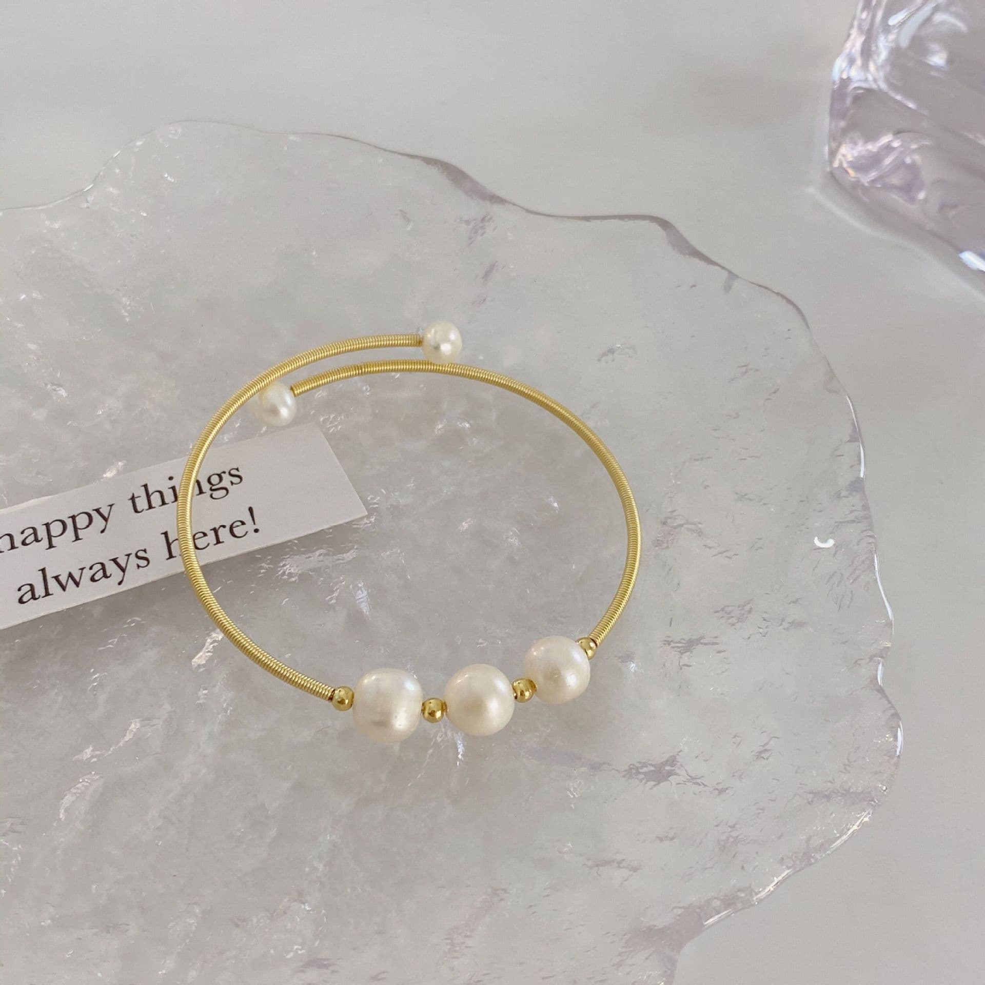 Delicate Handmade Freshwater Pearl Bracelet - Image 9