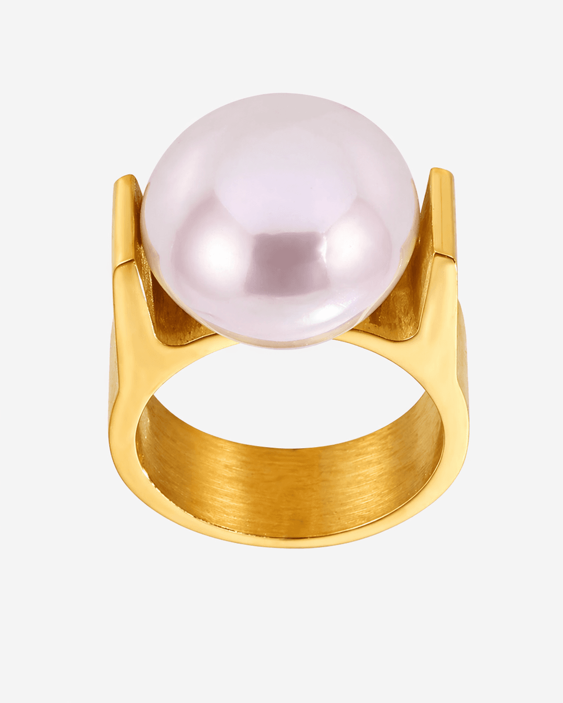 Elegant Oversized Pearl Ring - Image 1